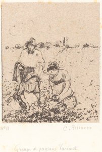 Köylü Grubu by Camille Pissarro