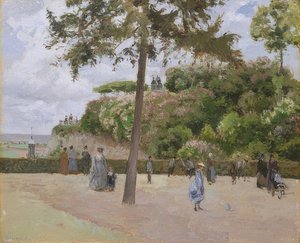 Pontoise parkında. 1874 by Camille Jacob Pissarro