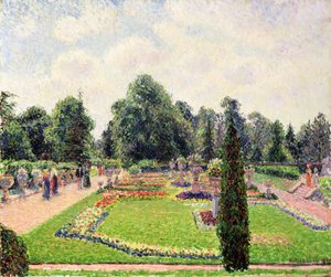 Kew Bahçeleri - Büyük Seraya Giden Yol by Camille Jacob Pissarro