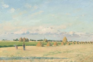 Manzara, Ile-de-France by Camille Pissarro