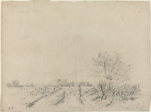 Montmorency Yolu, c. 18501860. by Camille Pissarro