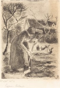 köylü işçiliği by Camille Pissarro