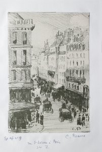 Rue Saint-Lazare, Paris, 1897 by Camille Pissarro