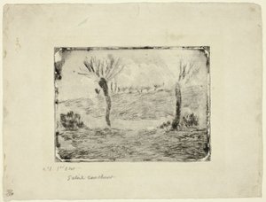 Batan güneş by Camille Pissarro