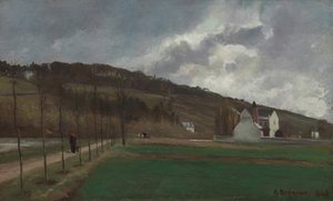 Marne Banks of the Winter, 1866. by Camille Pissarro