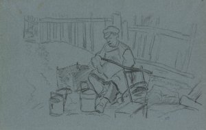 Aletleriyle Tamirci by Camille Pissarro