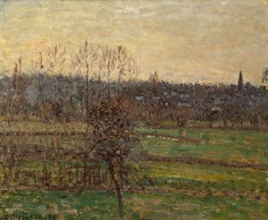 Bazincourt, Kış Görünümü by Camille Pissarro