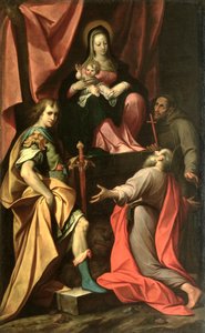 Aziz Vitalis, Aziz Jerome ve Aziz Francis ile Madonna ve Çocuk