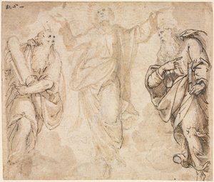 Başkalaşım recto, c. 1590. by Camillo Procaccini