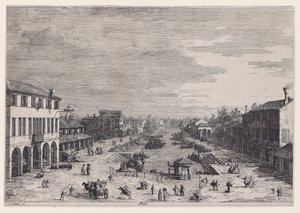 Mestre, Vedute dizisinden (Görüntüleme) by Canaletto (Giovanni Antonio Canal)