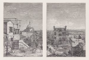 Yazılı Ev, Vedute (Görüntüleme) dizisinden by Canaletto (Giovanni Antonio Canal)