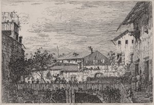 Teras, Vedute dizisinden (Görüntüler) by Canaletto (Giovanni Antonio Canal)