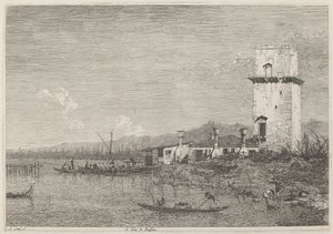 Malghera Kulesi, c. 17351746. by Canaletto