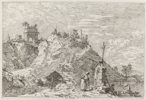 Hacı ile Namazdaki Manzara [sol üst], c. 17351746. by Canaletto