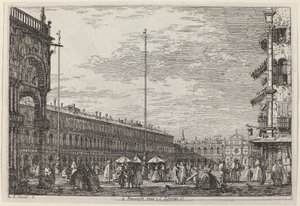 Le Procuratie niove ve S. Ziminian V. by Canaletto