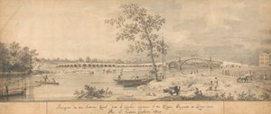 Middlesex Shore'dan görülen Eski Walton Köprüsü by Canaletto