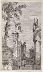 Piskopos Mezarı, c. 17351746. by Canaletto