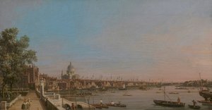 Somerset House'un Terasının Yakınındaki Şehir by Canaletto