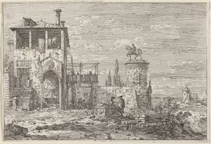 Binicilik Anıtı by Canaletto