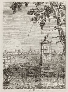 Küçük Anıt [solda] by Canaletto
