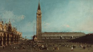 Piazza San Marco, Venedik, 1742-1745 by Giovanni Antonio Canal