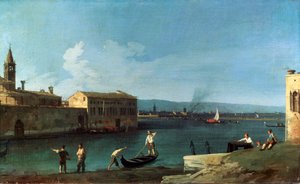 Venedik manzarası, 18. yüzyıl by Giovanni Antonio Canal