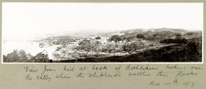 Beytüllahim'in arkasındaki tepeden görünüm, 14 Aralık 1917 by Capt. Arthur Rhodes