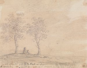 Aziz Augustine Manastırı'nın Büyük Kapısı Yakınında Bir Dut Ağacı by Capt. Thomas Hastings