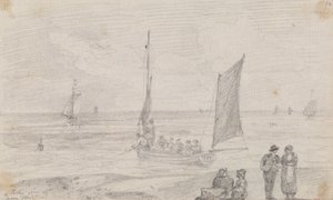 Brighton Sahili Yakınlarında Bir Parti Çıkıyor, 18 Eylül 1815 by Capt. Thomas Hastings