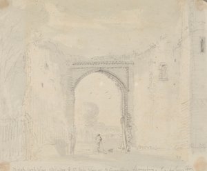 Canterbury'deki St. Augustine Manastırı'nın Büyük Geçidi'ne Bitişik Tuğla Kemer by Capt. Thomas Hastings