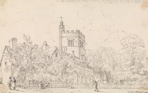 Cheshunt Kilisesi, 23 Mayıs 1814 by Capt. Thomas Hastings