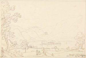 Derwent Borrowdale'e Bakıyor, Temmuz 1835 by Capt. Thomas Hastings