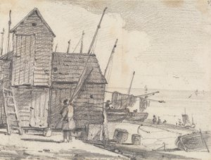 Hastings Plajı, 7 Ekim 1820 by Capt. Thomas Hastings