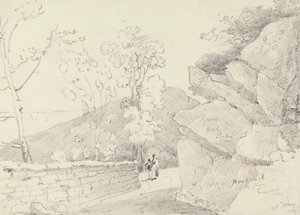 Bonchurch yakınlarında, Wight Adası, 28 Mayıs 1829 by Capt. Thomas Hastings
