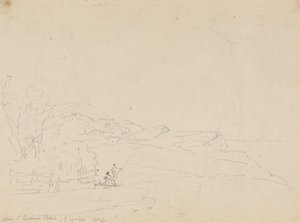 Saint Lawrence İstasyonu yakınında, Wight Adası by Capt. Thomas Hastings
