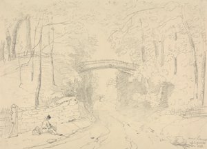 Shorwell yakınlarında, Wight Adası by Capt. Thomas Hastings