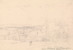 East Cowes yakınlarındaki Whippingham'dan Medina Nehri by Capt. Thomas Hastings