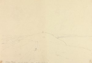 Shalcombe Down, Needles yakınında, Doğuya Bakıyor by Capt. Thomas Hastings