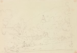 Ağaçlardaki Kulübelerin Taslağı by Capt. Thomas Hastings