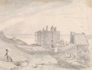 Bir Cliffside Yolu ve Binalarının Taslağı, Hastings by Capt. Thomas Hastings