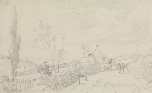 Bir Köy Yolu ve Kulübe Taslağı by Capt. Thomas Hastings