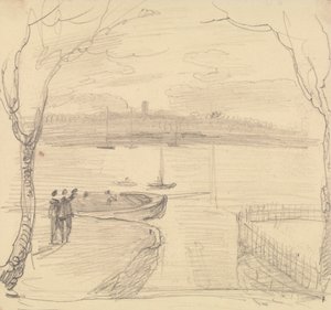 Uzaktaki Doğu İnekleri, Batı İneklerinden Kabataslak Görünüm by Capt. Thomas Hastings
