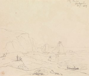Stag Rocks, Tatlı su, Ağustos 1827 by Capt. Thomas Hastings