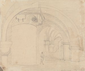 Undercroft, Canterbury Katedrali by Capt. Thomas Hastings