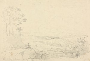 Carisbrooke Kalesi Duvarları İçinde, Wight Adası, Haziran 1829 by Capt. Thomas Hastings