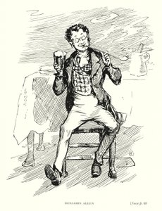 Dickens karakteri: Benjamin Allen (taş) by Captain Edward Henry Handley Read