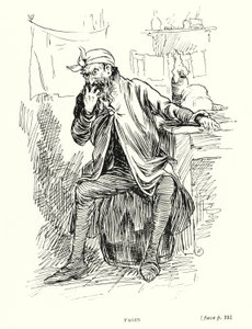 Dickens karakteri: Fagin (lito) by Captain Edward Henry Handley Read
