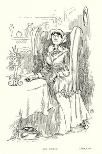 Dickens karakteri: Bayan Wilfer (taş) by Captain Edward Henry Handley Read