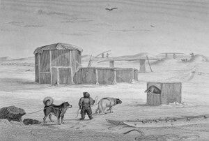 Buzdan inşa edilmiş Eskimaux Evi, Igloolik, 1822, William tarafından 