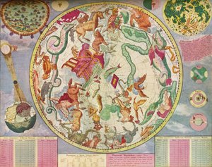 Güney Yarımküre için Yıldız Haritası, Yıl Sonu 1700, c1700, 1936